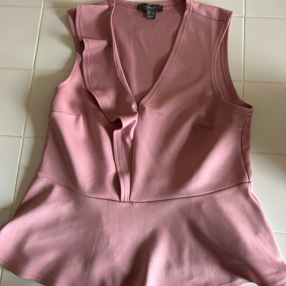 Primark Blush Pink V-Neck Blouse